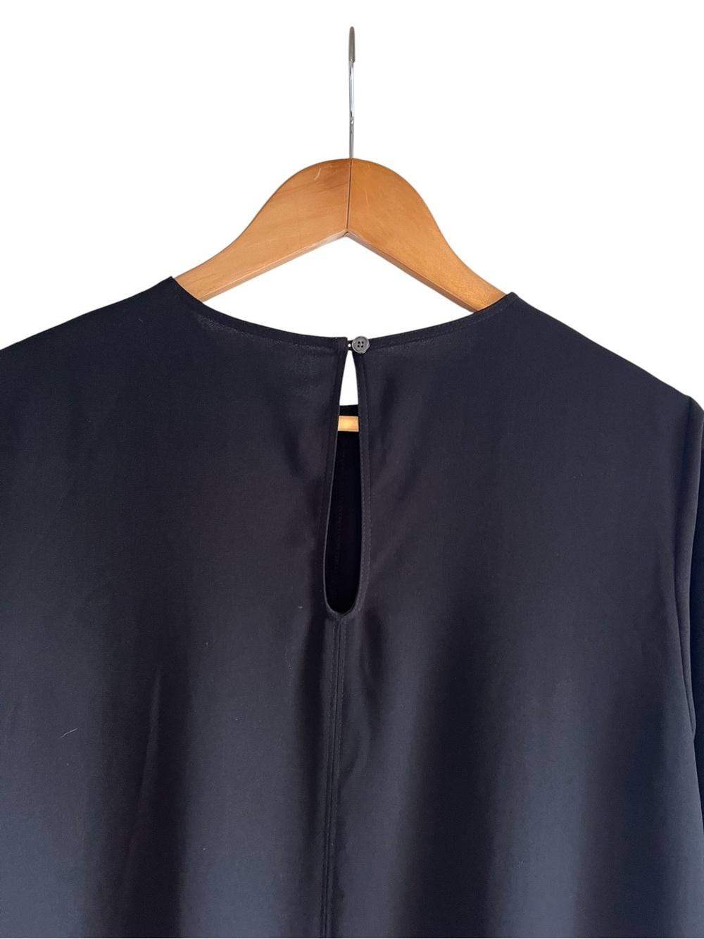 Wilfred loose fit 3/4 sleeve lightweight mini dress in black excellent condition - Picture 11 of 14